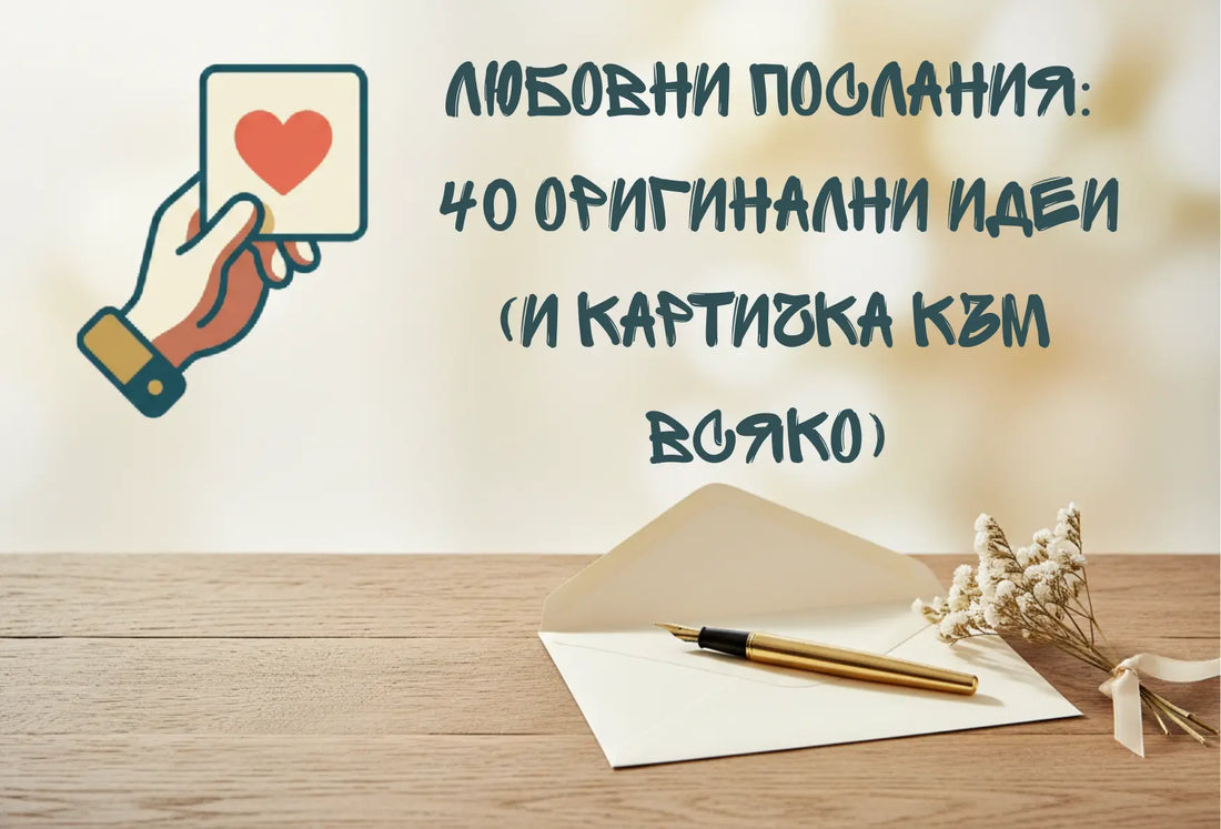 Любовни послания: 40 оригинални идеи (и картичка към всяко)