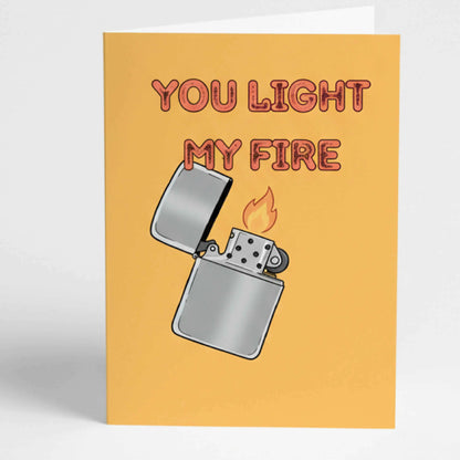 Любовна картичка на английски "You light my fire" - Запалка