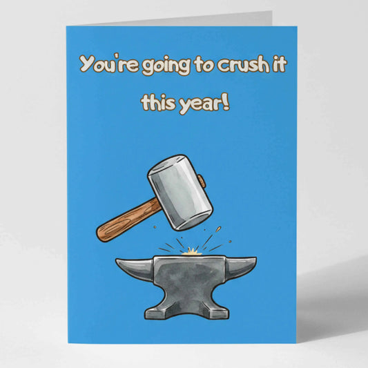 Мотивираща картичка на английски "You're going to crush it" - За успех