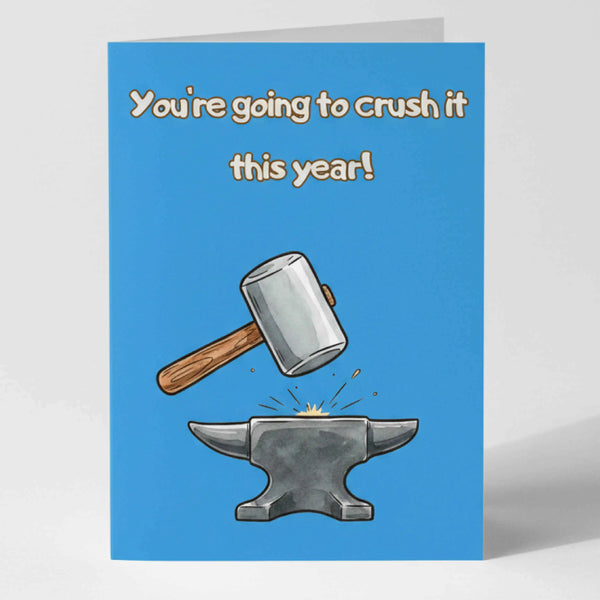 Мотивираща картичка на английски "You're going to crush it" - За успех